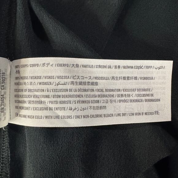 Abercrombie & Fitch Small Mini Wrap Dress Long Sleeve Surplice V-Neck A-Line - Picture 10 of 10